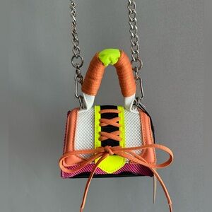 NWT Steve Madden Bdorra crossbody bag notes of vibrant colors orange pink neon